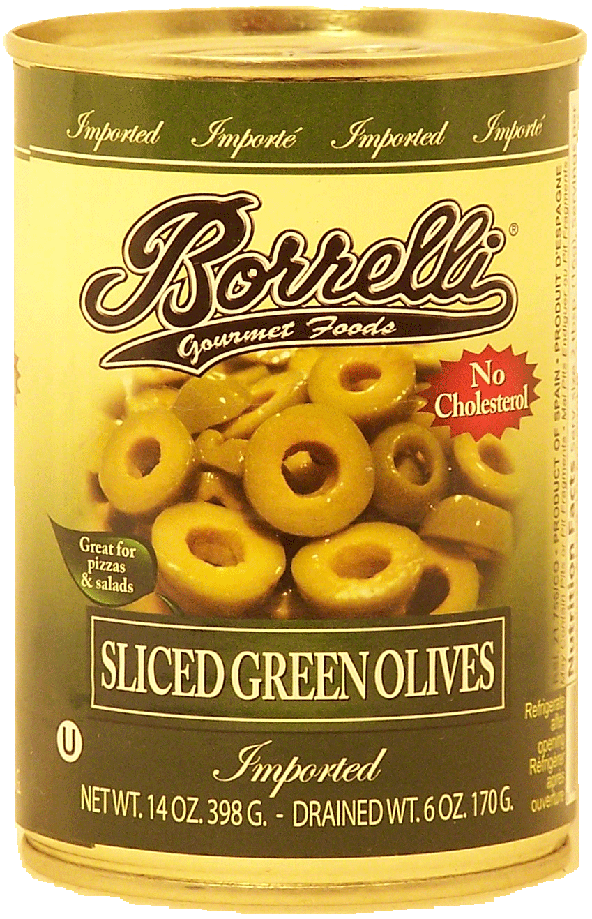 Borrelli  sliced green olives imported Full-Size Picture